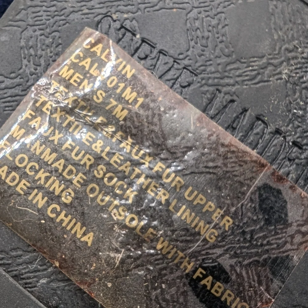 Blue Velvet Sz 7 Men's Steve Madden Loafers with Gold Buckle - Picture 4 of 5